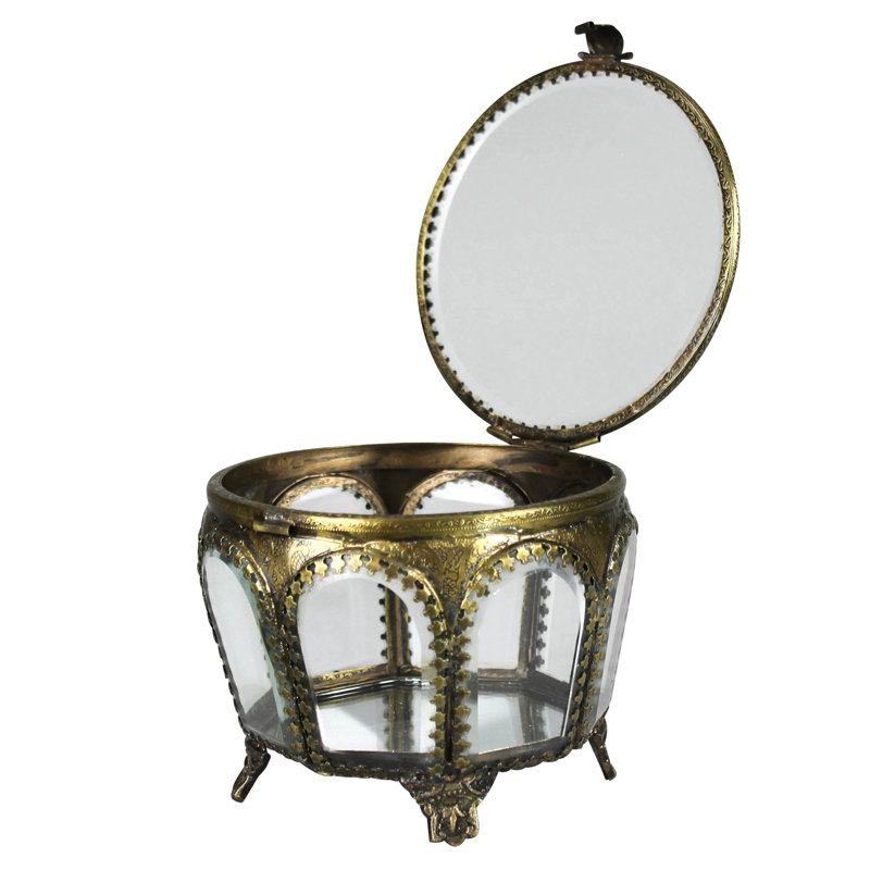 Boîte à bijoux - verre arqué, 4 5 5