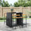 Lawell Acacia Steel Outdoor 78 cm Stool