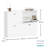 Hidden Slim Narrow Shoe Rack Cabinet With 4 Drawers For Entryway, Foyer, Hallway, And Bedroom-1287419965
