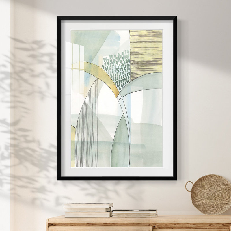 Mint Reflection I -Framed Print, 28.5" H x 20.5" W, Black