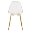 Chaise de salle à manger moderne et transparente, chaise en plastique sans accoudoirs, chaise en cristal, tabouret de maquillage nordique, ensemble de 4 chaises en métal plaqué or-195364492-195364489