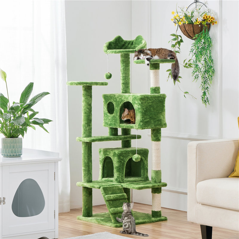 139cm  Cat Tree, Green