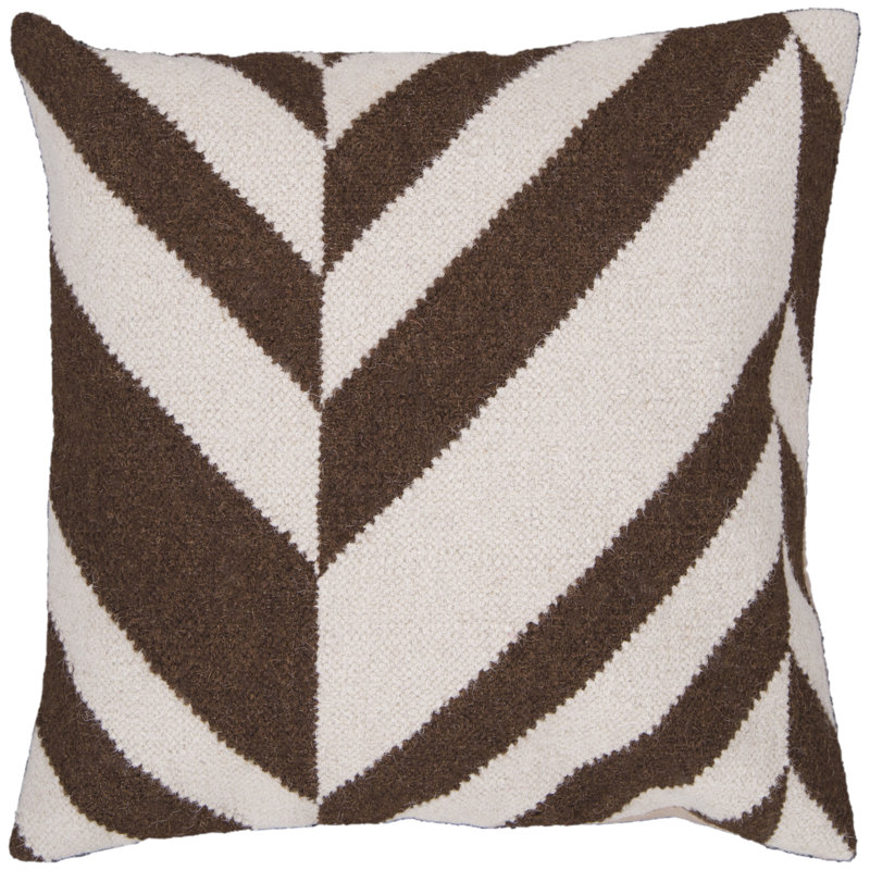 Fallon Wool Pillow Cover, 22" x 22", Ivory