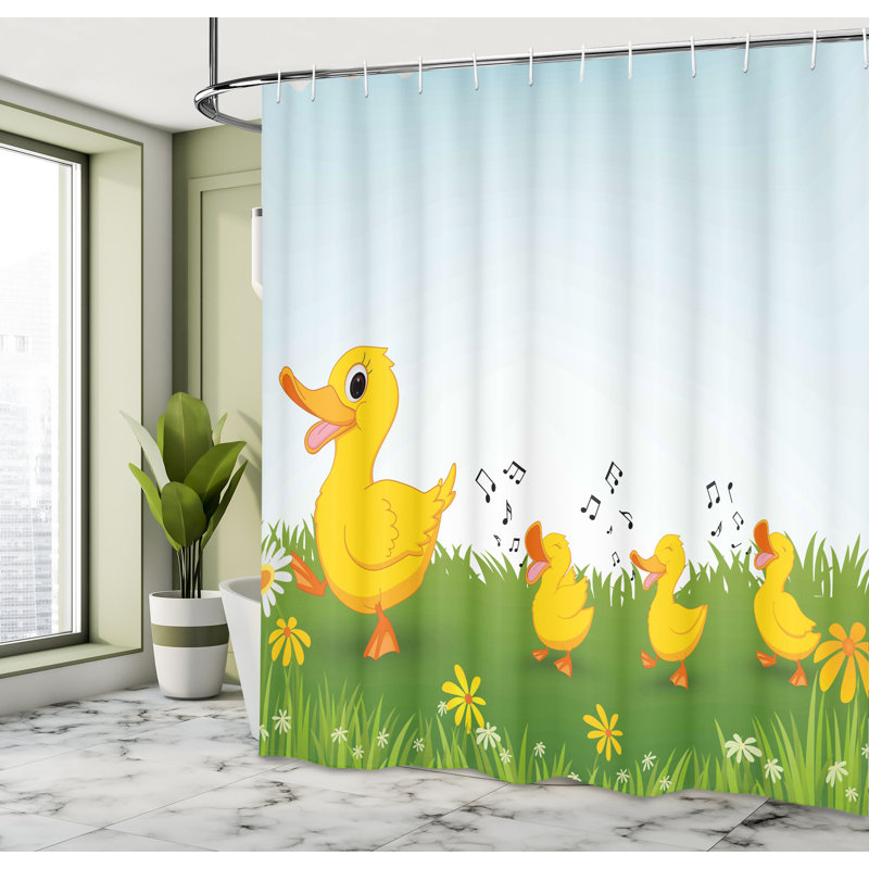 Shower Curtain with Hooks Included, 84"H x 69"W