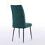 Ensemble de 2 chaises de salle à manger, pieds de fer réglables, pieds en fer, velours vert, chaise de salle à manger de style minimaliste applicable-1636912642