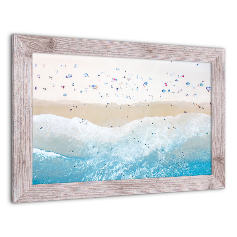 «Above View Beach», reproduction encadrée, H 16 po x l 24 po x P 0,75 po