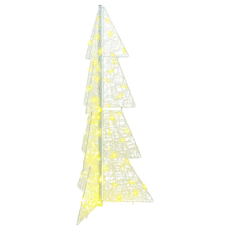 vidaXL Christmas Tree with 240 LEDs Acrylic, Warm White, 120cm H x 63cm W x 23cm D