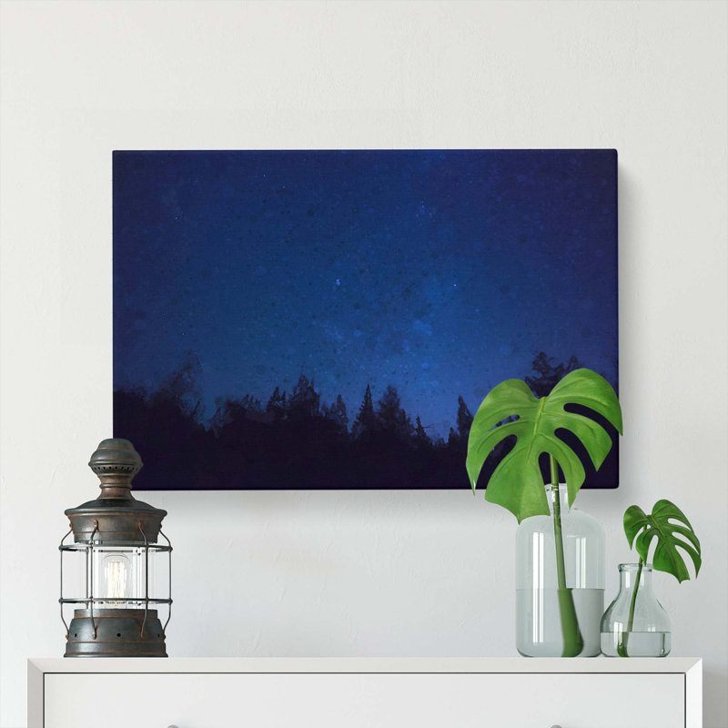 Stars At Night In Abstract - Wrapped Canvas, 50cm H x 76cm W x 3cm D