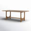Table de salle à manger à tréteaux en bois massif Dawna-1596526245