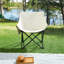 2 chaises de camping d'extérieur pliables / portatives, sac de transport, beige-686458747