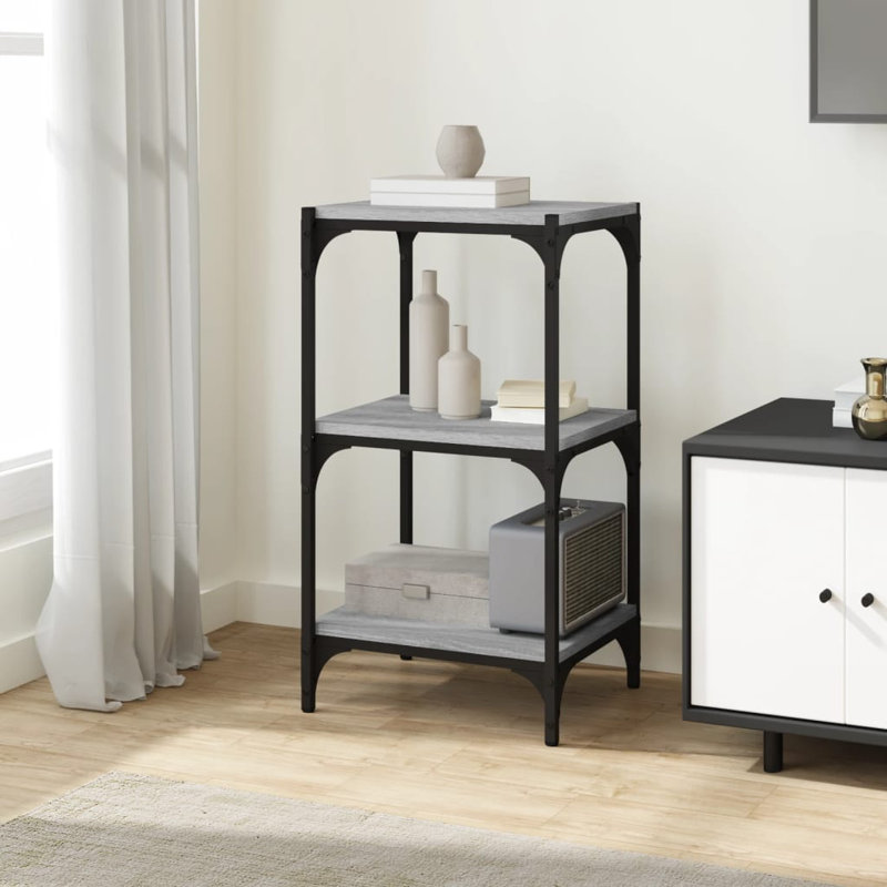 Casebier Bookcase, Grey, 70.5cm H x 40cm W x 33cm D