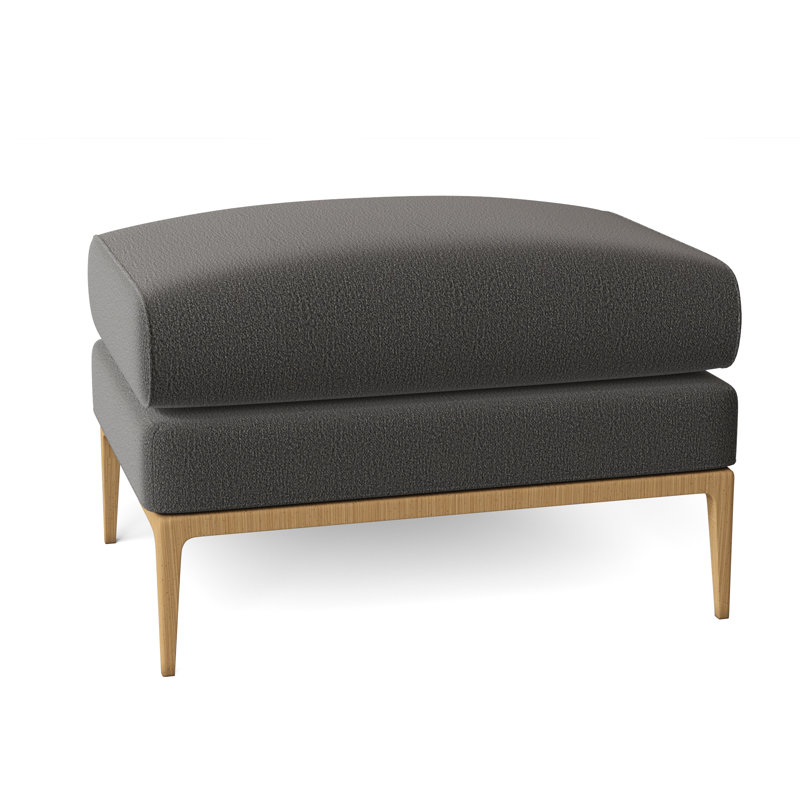 Cooper Ottoman, Maya Cyan, Amber