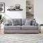Canapé en velours 3 places avec 4 coussins décoratifs Corduroy-116190549-108607674