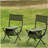 2-piece Folding Outdoor Chair with Storage Bag, Portable Chair for indoor, Outdoor Camping, Picnics and Fishing,Green