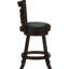 2 tabourets de comptoir - Design pivotant, noir, coloré, pour la cuisine et la salle à manger en cappuccino et chaises hautes, choix de sièges relaxants, style moderne, tissu
