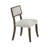 Asten 5Pc Dining Set, Rectangular Table, 4 Boucle Chairs, Walnut Brown-119906960