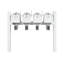 Balmoral Quad Mount Mailbox /w/ Pyramid Caps, Personalized Door Medallion, Newspaper Box (4 Mailboxes, Posts, 4 Newspaper Boxes, 4 Medallions)-1499535900-1499737149