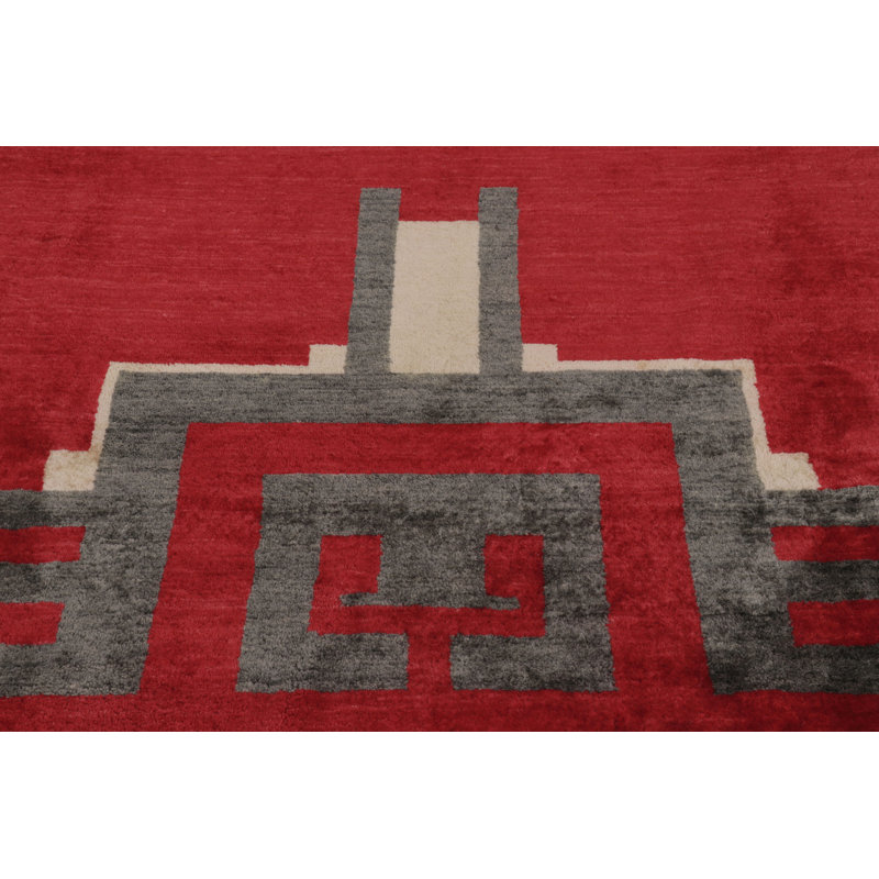 Art Deco Handmade Wool Area Rug