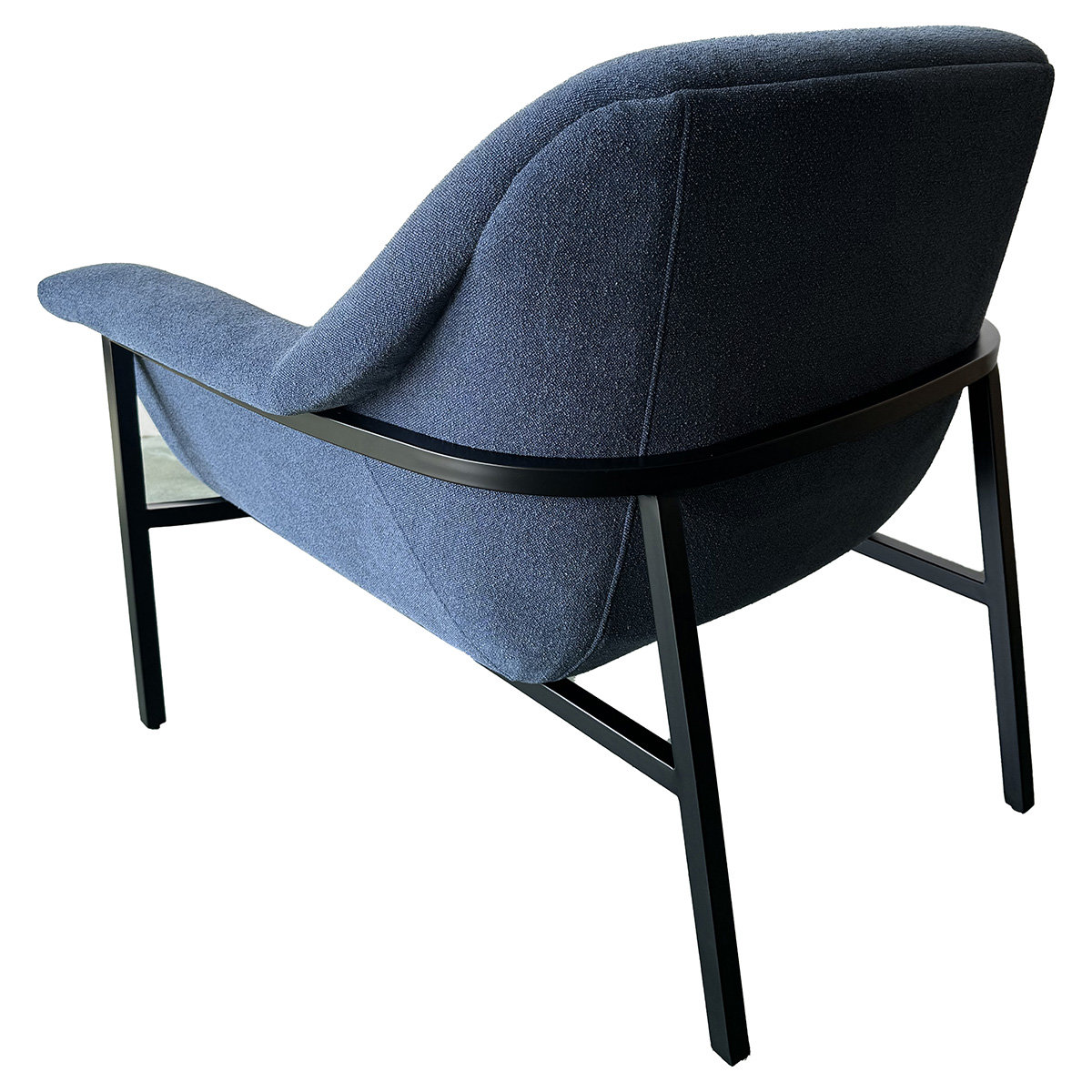 Starnisha Accent Chair, Navy Blue Polyester