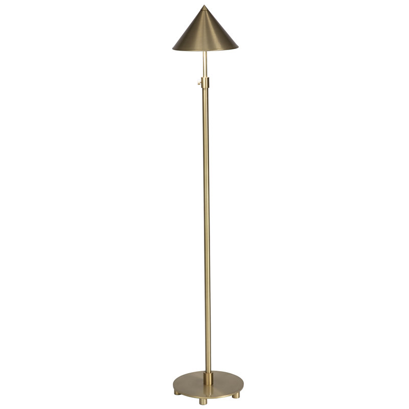 Library Floor Lamp, Brushed Brass, Brushed Brass