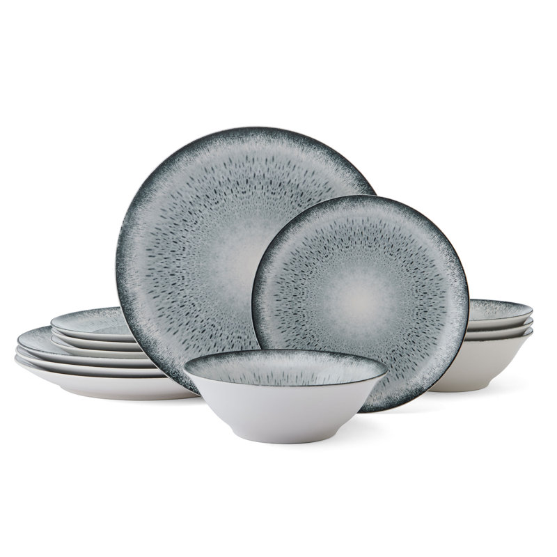 Mikasa Matteo 12-Piece Dinnerware Set, Service For 4
