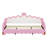 Twin Size Extending Princess Daybed: Modern Upholstered Design With Crown Headboard & LED Lights-60465343