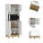 1-Drawer Microwave Pantry Cabinet