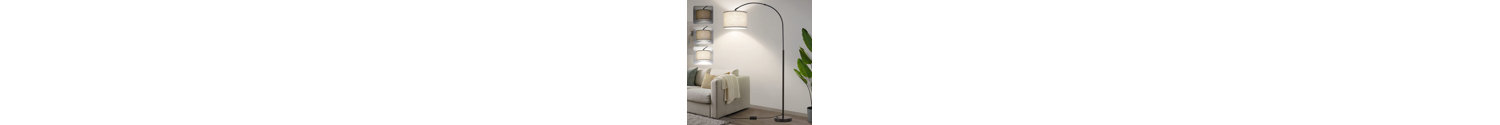 71'' Black Arched Floor Lamp