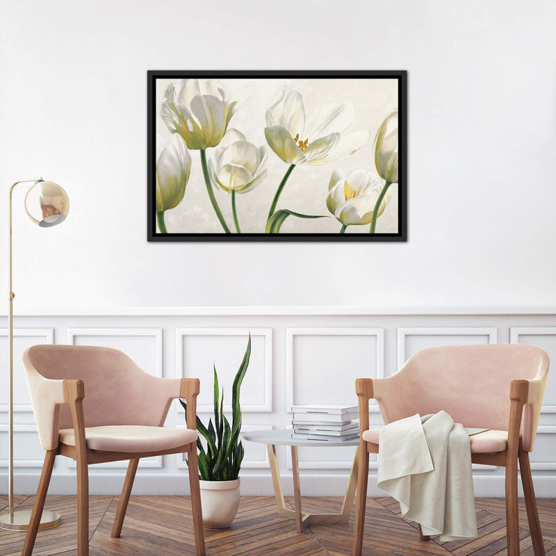« soffio di luce » par eva barberini-peinture, H 26 po x l 18 po x P 1,5 po, Toile avec cadre noir patiné