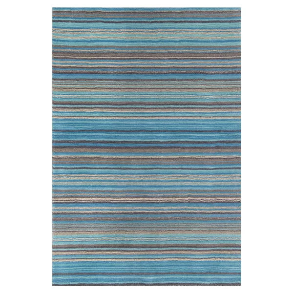 Abderdeen Striped Wool Hand Woven Area Rug