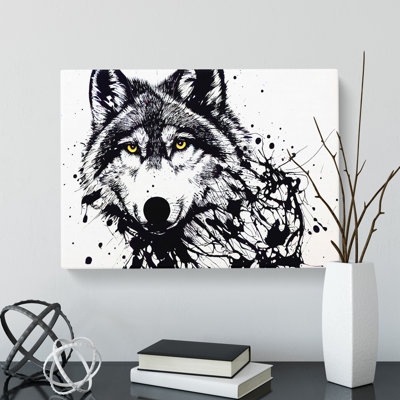 Arty Wolf - Wrapped Canvas