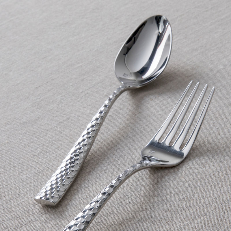 Lucca Faceted 18/10 Stainless Steel Dinner Spoon