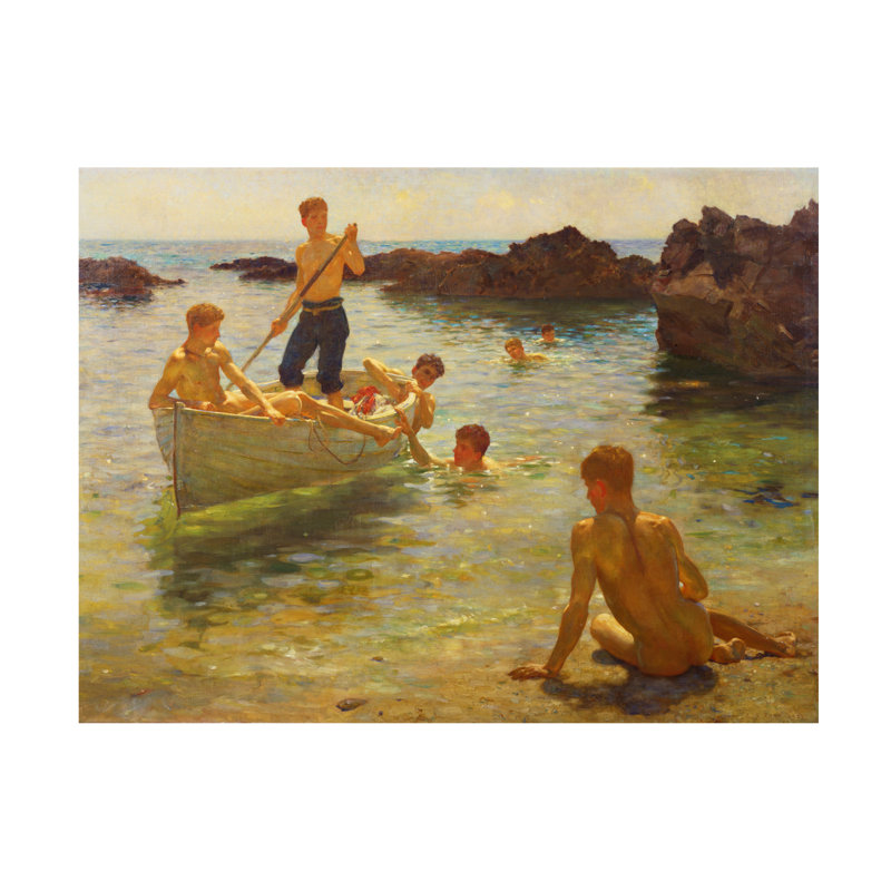 «Henry Scott Tuke Morning Splendor», art sur toile 1922, H 14 po x l 19 po