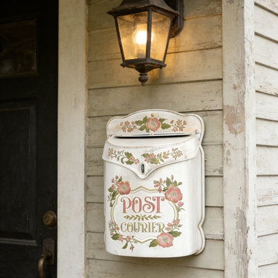 Wall Mount Mailbox for House Front Door Porch Garden, Farmhouse Mailbox Decor