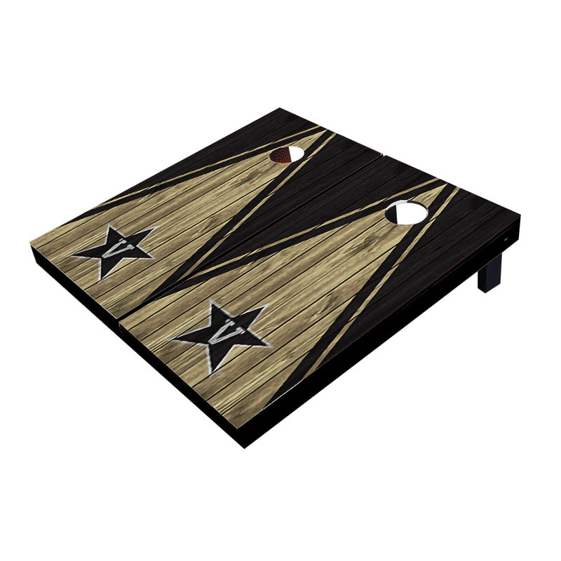 Planches de cornhole 2 pi x 3 pi NCAA, Vanderbilt Commodores, Or / noir assorti