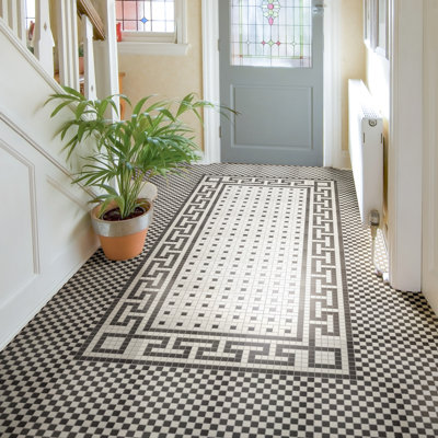 Carreau de mosaïque en porcelaine carré 1 3/4 po x 11 3/4 po Gotham
