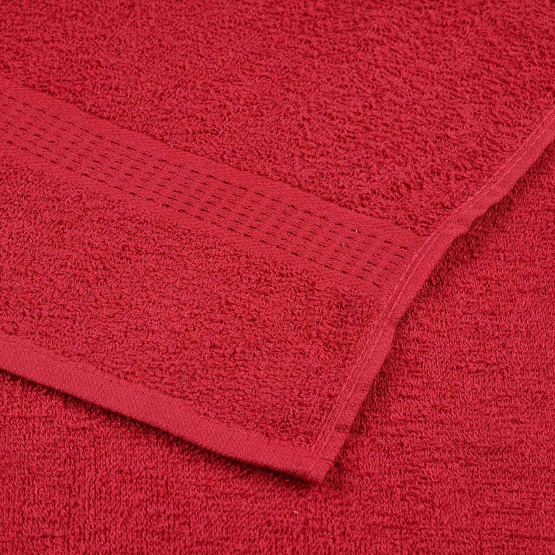 Sanferd 100% Cotton Hand Towel, Red