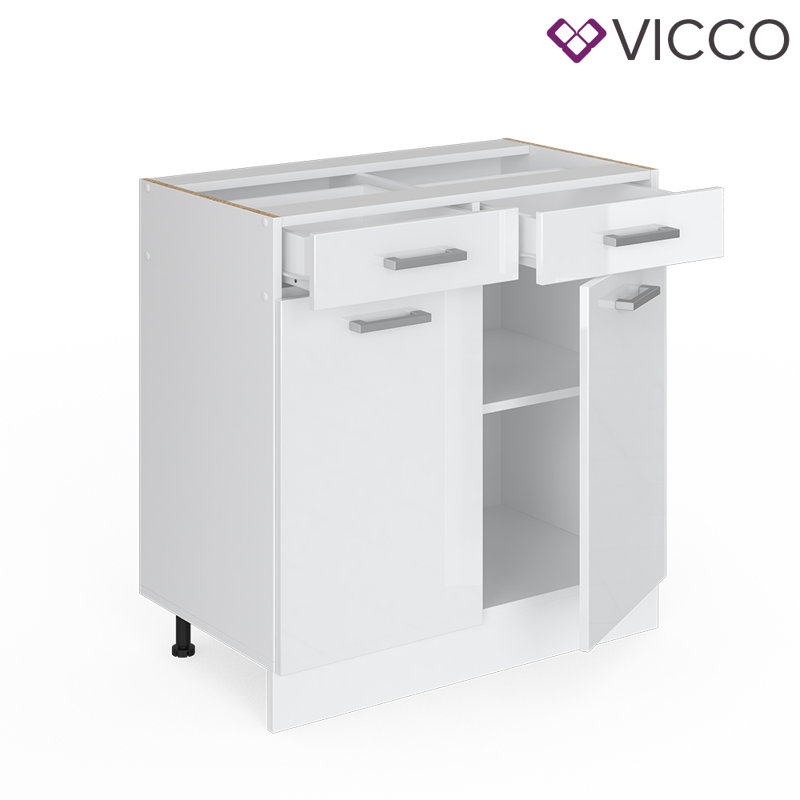 Mehpare Glossy Base Unit, White