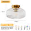 Glass Semi Flush Mount