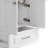 Lawrence 28"W Utility Sink & Laundry Cabinet with Integrated Stainless Steel Sink and Faucet, White