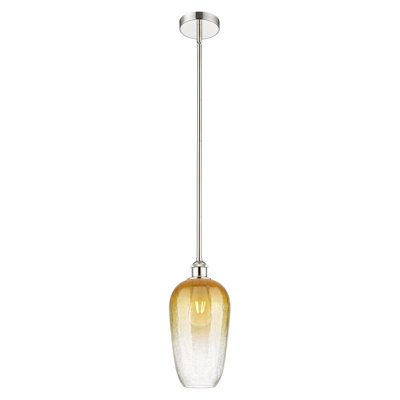 Edison - Brookhaven Flute - 1 Light 7" Stem Hung Mini Pendant