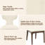 Ensemble de chaises d'appoint en chenille et rembourrées, siège rembourré confortable avec structure en bois durable pour des espaces de repas et de vie élégants-133340679-133340678