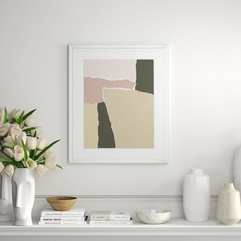 Rustic Papers 1' Framed Print on Glass