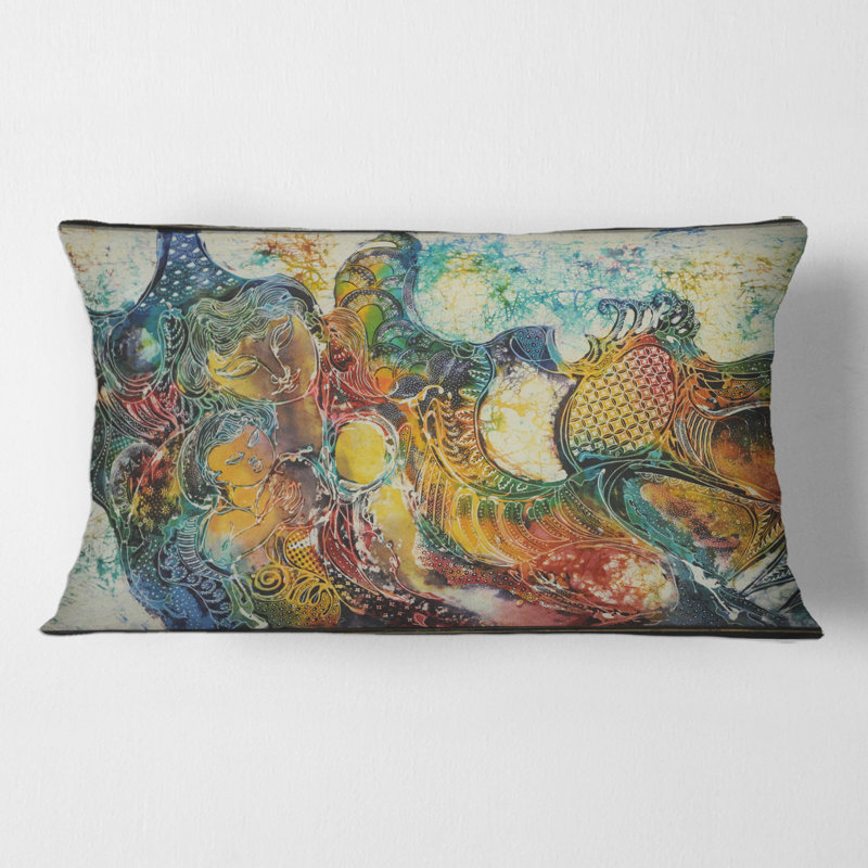 Abstract Throw Pillow