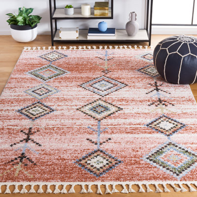 Tapis rose / turquoise Chapel 402