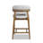 Gefjun Upholstered Counter Stool with Solid Wood Frame