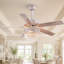 Ventilateur de plafond en cristal 52 pouces avec lumières, pour télécommande de patio de cuisine de chambre à coucher-324104225-323636105