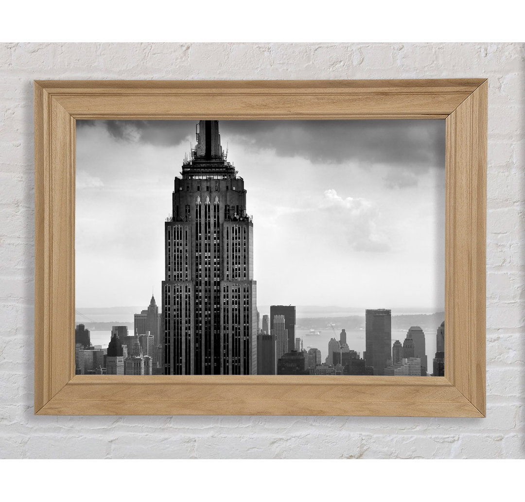 Empire State Building B N W - Einzelne Bilderrahmen Kunstdrucke