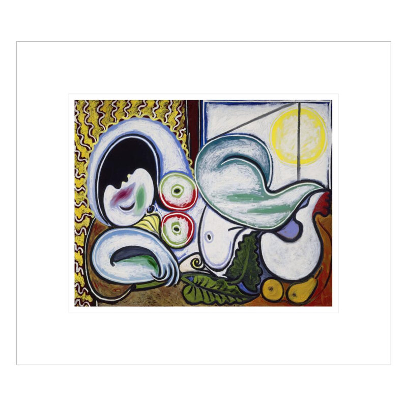 (Nu inclinable) par Pablo Picasso, impression giclée sur cadre, H 13,75 po x l 15,73 po