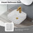 Square Counter Top Wash Basin (White Finish) CUPC Certified